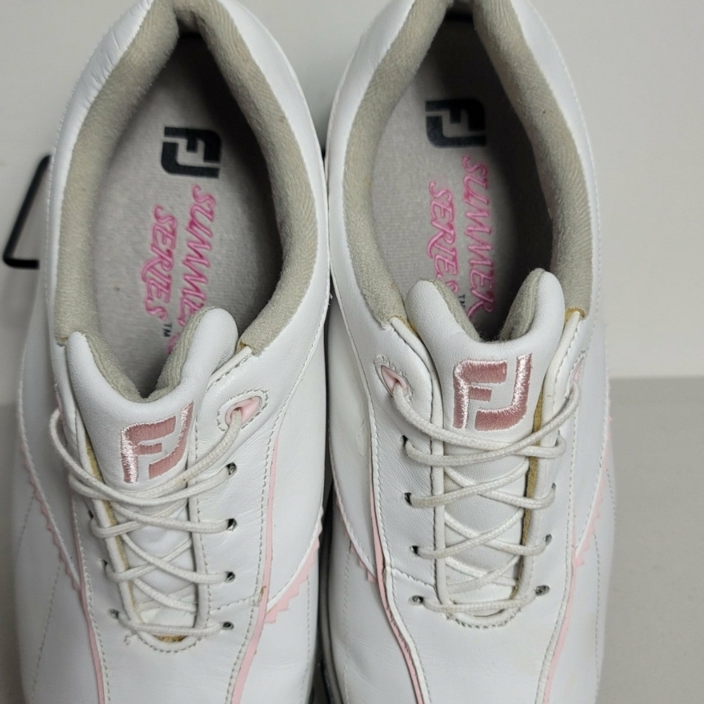 FootJoy Summer Series #98628 White and Pink Golf Shoes Size US 8M Women's FJ - Picture 7 of 9